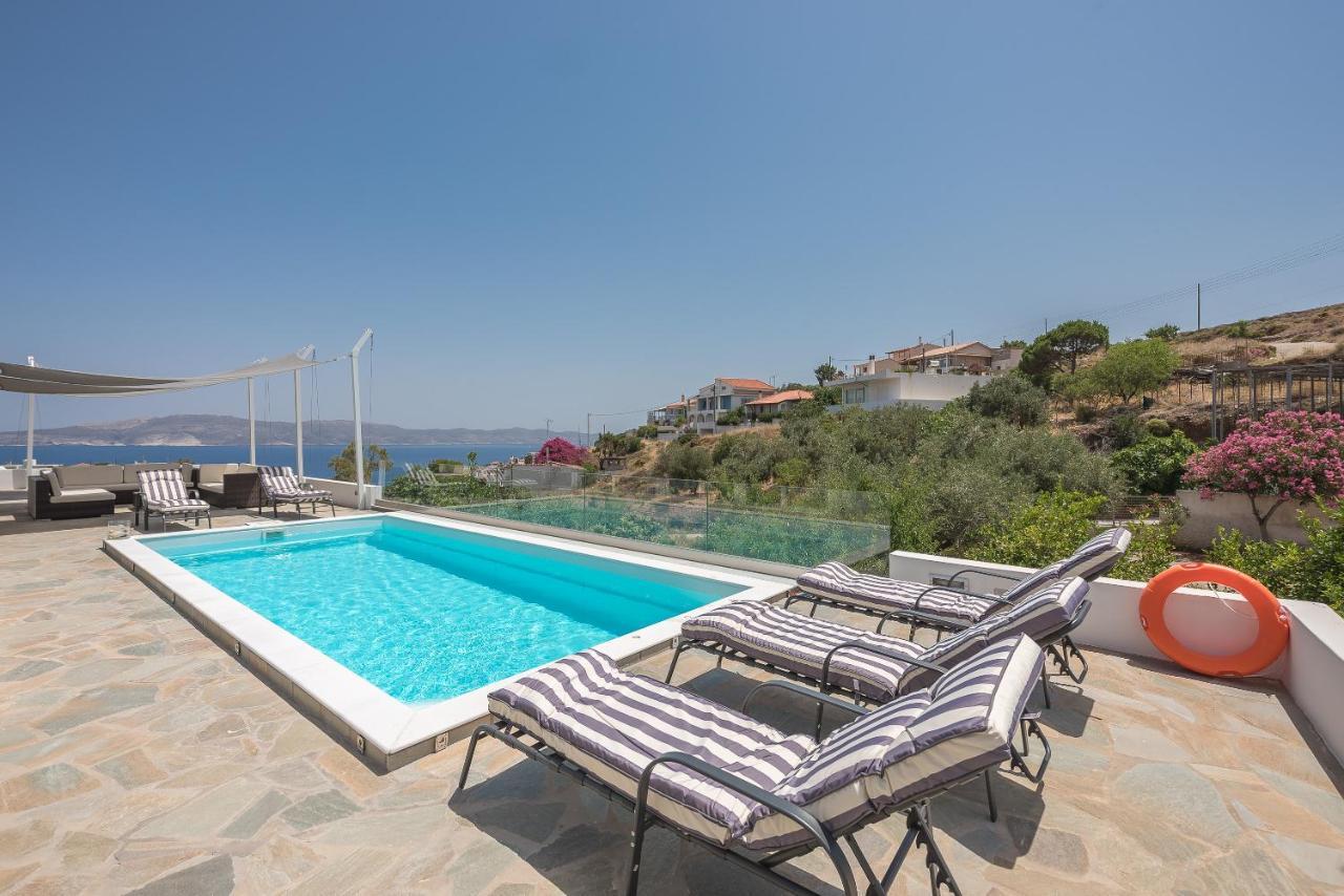 Villa Luna Private Heated Hydro Pool Bbq Beach 4Min Agia Marina Mikrolimanou 外观 照片