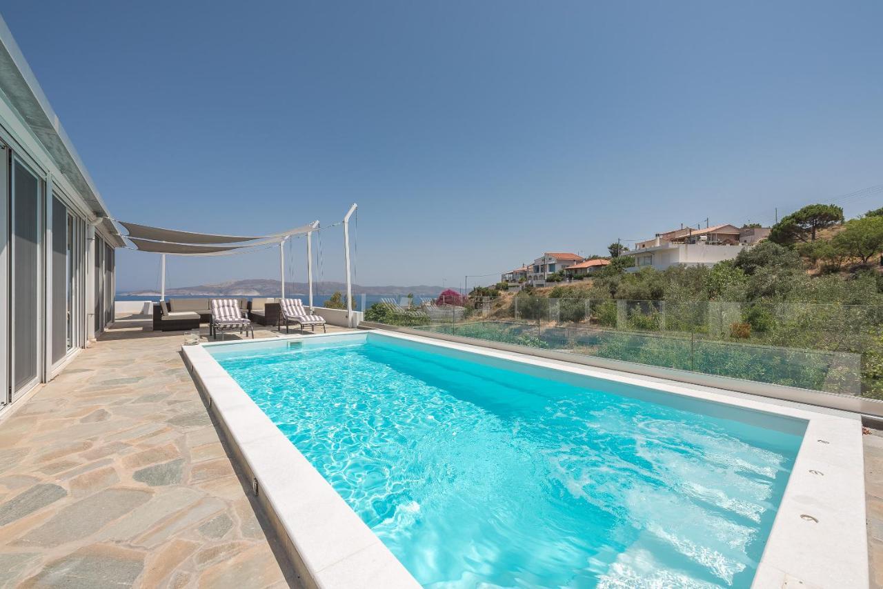 Villa Luna Private Heated Hydro Pool Bbq Beach 4Min Agia Marina Mikrolimanou 外观 照片