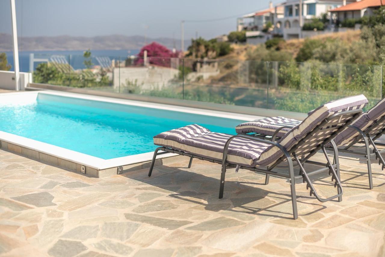 Villa Luna Private Heated Hydro Pool Bbq Beach 4Min Agia Marina Mikrolimanou 外观 照片