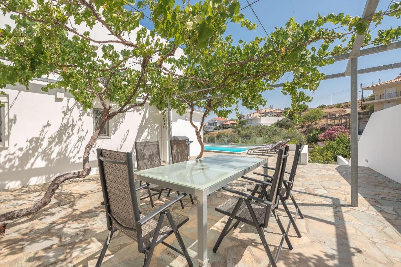 Villa Luna Private Heated Hydro Pool Bbq Beach 4Min Agia Marina Mikrolimanou 外观 照片