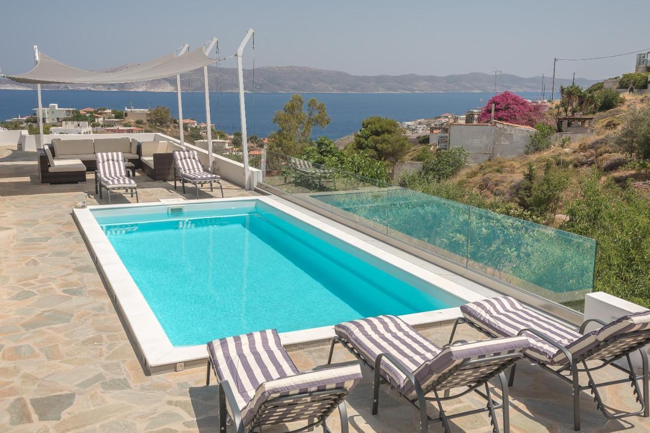 Villa Luna Private Heated Hydro Pool Bbq Beach 4Min Agia Marina Mikrolimanou 外观 照片