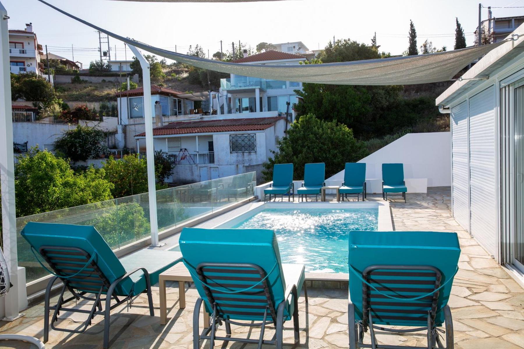 Villa Luna Private Heated Hydro Pool Bbq Beach 4Min Agia Marina Mikrolimanou 外观 照片