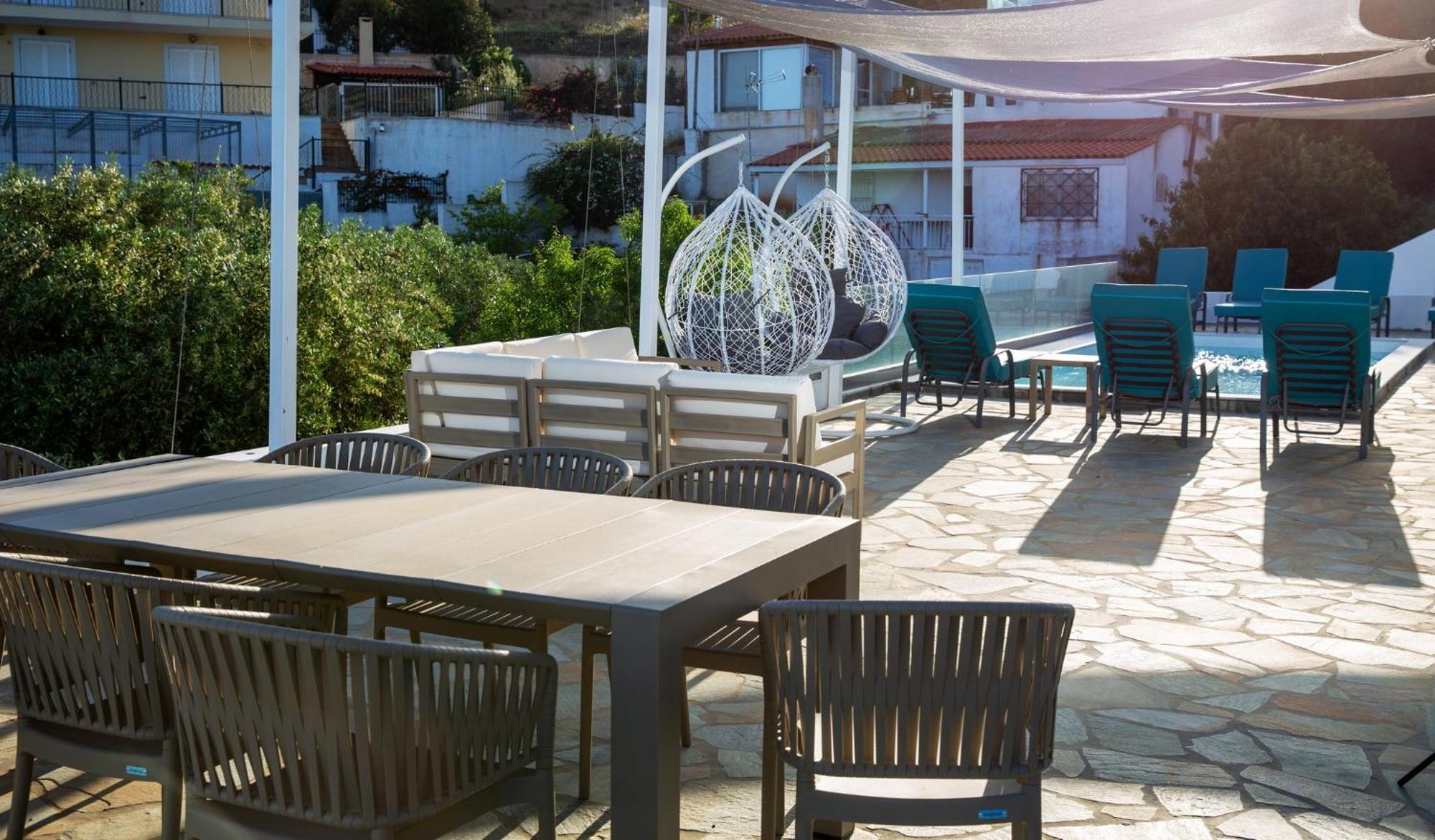 Villa Luna Private Heated Hydro Pool Bbq Beach 4Min Agia Marina Mikrolimanou 外观 照片