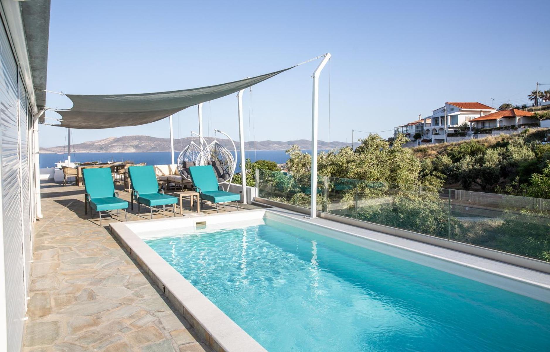 Villa Luna Private Heated Hydro Pool Bbq Beach 4Min Agia Marina Mikrolimanou 外观 照片